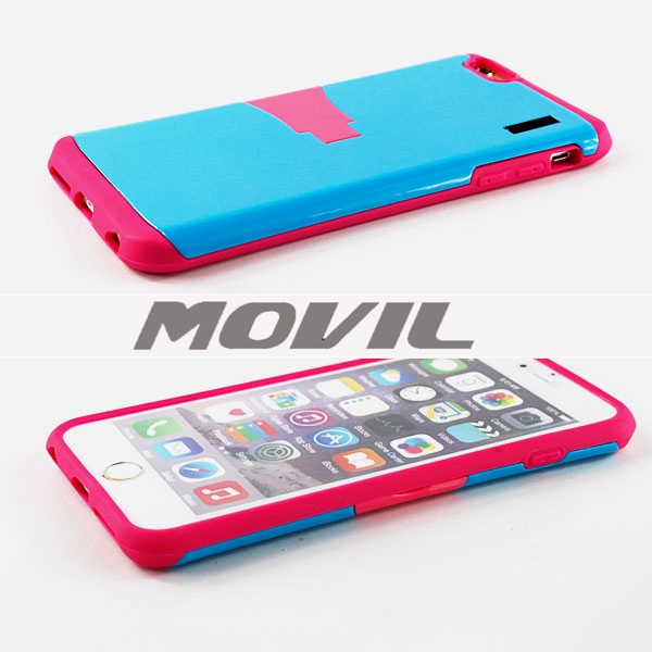 NP-2144 Combinación tpu   pc funda para Apple iPhone 6 plus-1